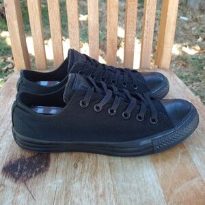 Converse Low Triple Black Skateboard Athletic Shoes Sneaker
